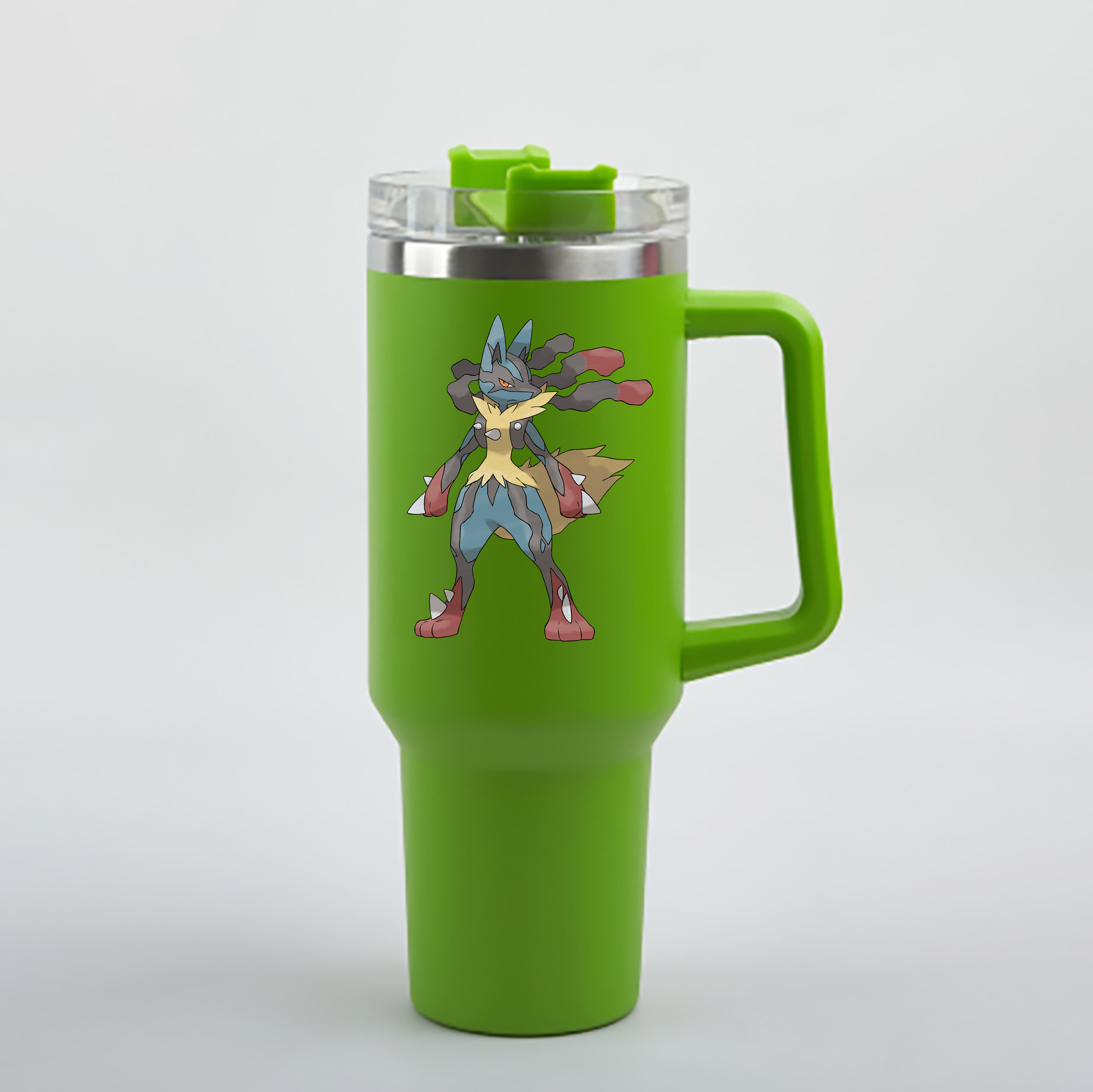 （画像用） ポケットモンスター Pokémon 1200mL車用タンブラー - クリスタルステッカー（プラスチックストロー付き）